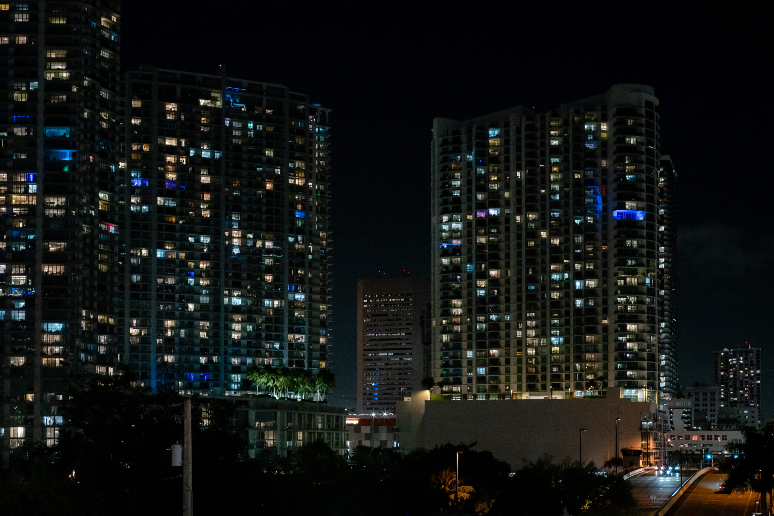 Brickell — night towers